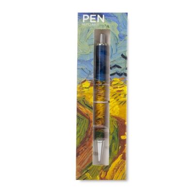 Ballpen in box , Vincent van Gogh, Wheatfield with crows in Auvers
