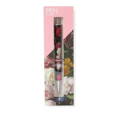 Ballpen in box, refillable, De Heem, Flower Still Life