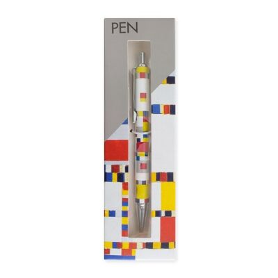 Ballpen in box, Mondrian, Victory Boogie Woogie