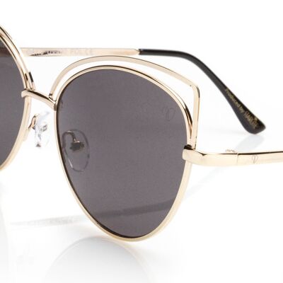 Starlite Universe, Valeria Mazza Design Flash-Damensonnenbrille in Gold