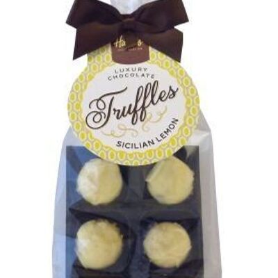 Sachet de luxe de 6 truffes au goût de citron sicilien