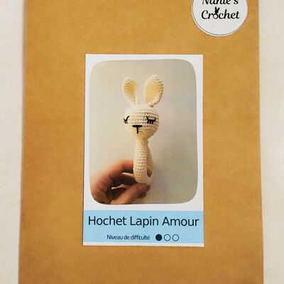 Patron de crochet, patron de hochet lapin au crochet