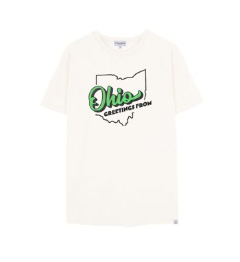 T-shirts Ohio délavés White French Disorder pour hommes 2