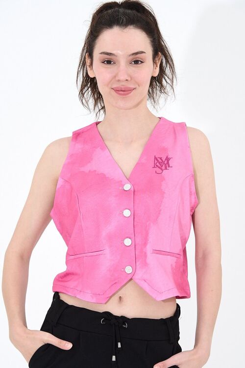 Top sans manche rose - T-10940 - 6859