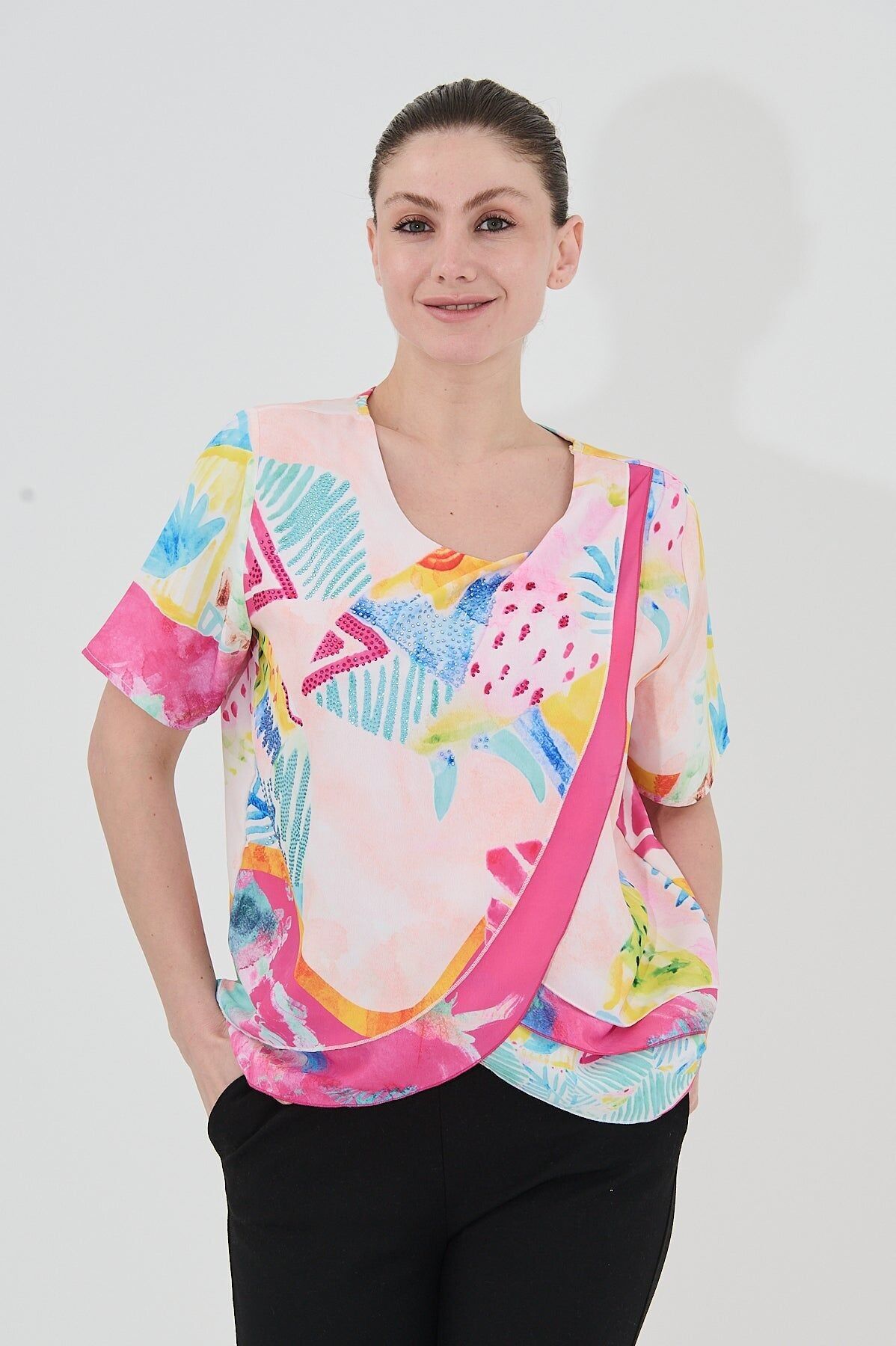 Blusa multicolor - T-10792 -4197-O2