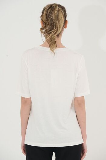 Tee-shirt blanc - T-10865-6811 3