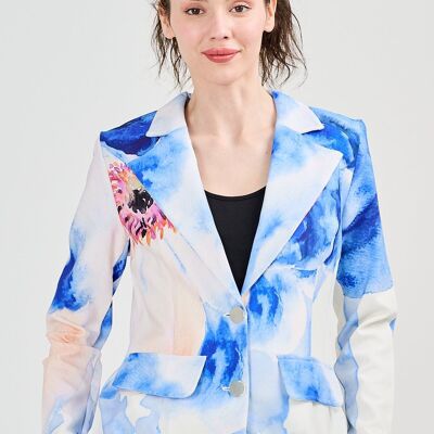 Veste bleu - T-10864 -6984