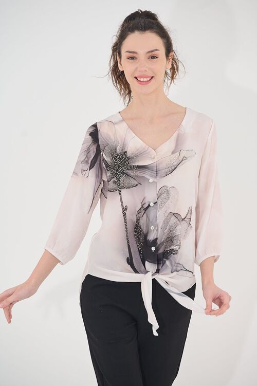 Charmante blouse boutonnée - T-9481 -6375