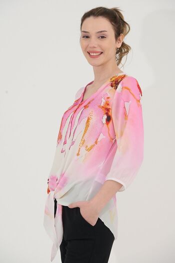 Charmante blouse boutonnée - T-9481 -6765 2