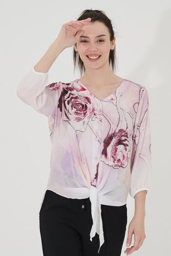 Charmante blouse boutonnée - T-9481 -6406 2