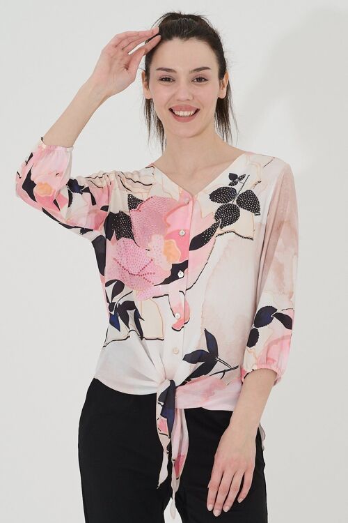Charmante blouse boutonnée - T-9481 -6369