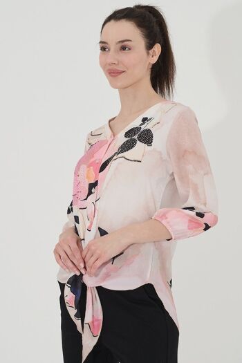 Charmante blouse boutonnée - T-9481 -6369 3