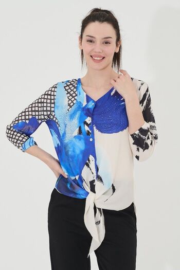 Charmante blouse boutonnée - T-9481 -6326 1