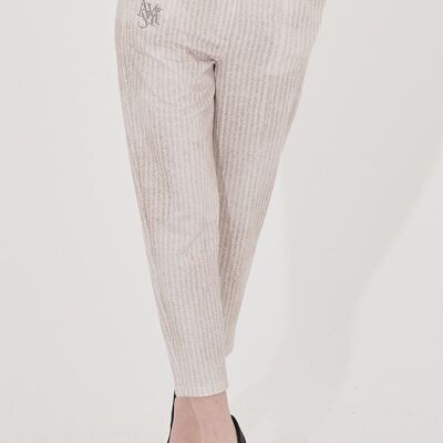 Pantalon à rayure - T-6650-6855