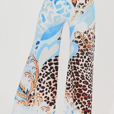 Patterned pants - T-10400 -6631