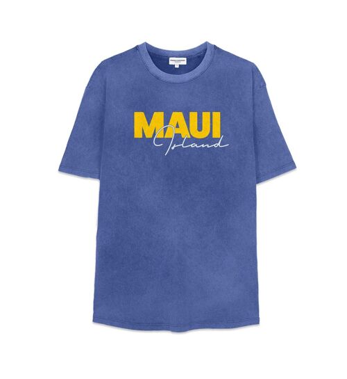 Indigo French Disorder washed Maui t-shirts for men