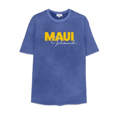 Indigo French Disorder washed Maui t-shirts for men