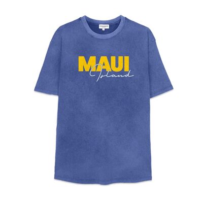 Indigo French Disorder gewaschene Maui-T-Shirts für Männer