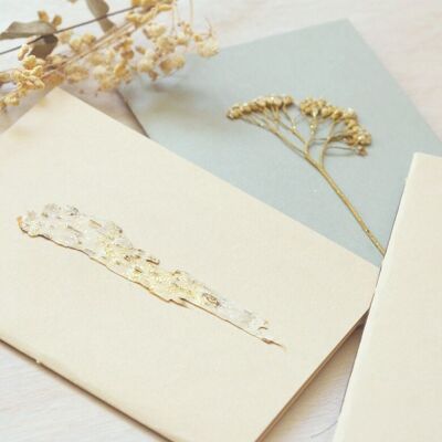 A6 glitter herbarium notebook • 3 plants of your choice