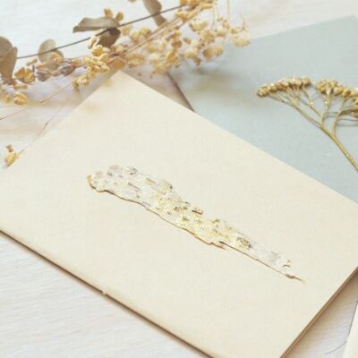 Cuaderno de herbario con brillantina A6 • 3 plantas de tu elección