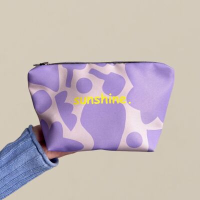 Toiletry bag purple sunshine