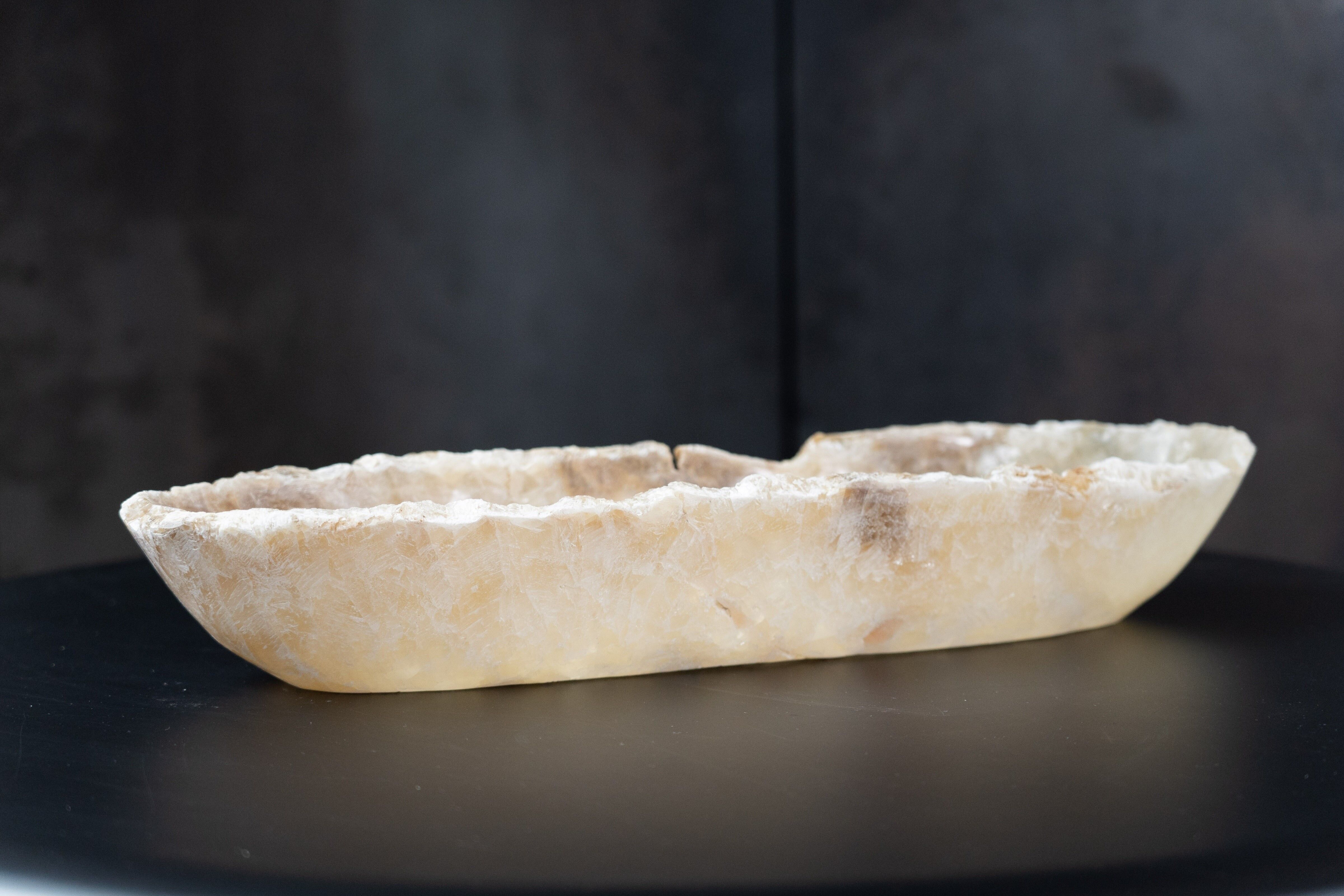 Cuenco largo de ónix premium