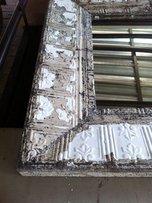 Pressed Tin Ceiling Tile Mirror