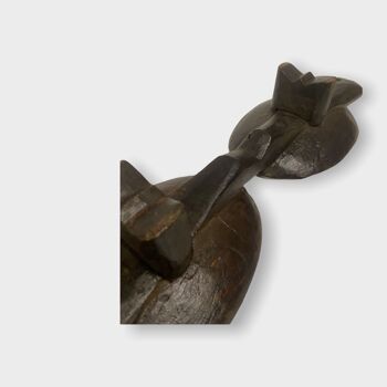 Plateau de nourriture zoulou - Sculpté à la main (40-08) 2