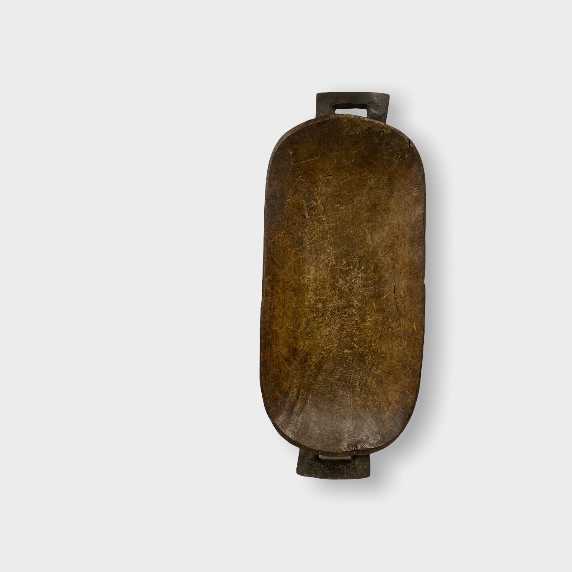 Plateau de nourriture zoulou - Sculpté à la main (42-08)