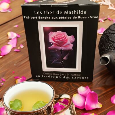 ROSE MATINALE (Thé vert à la rose) /  100 grammes en vrac