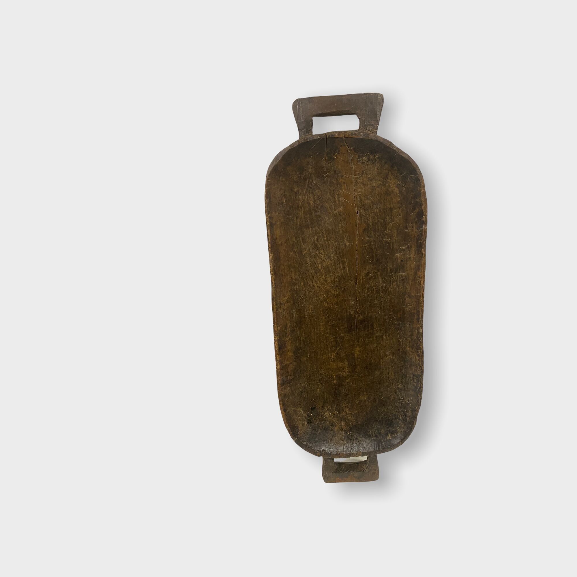 Plateau de nourriture zoulou - Sculpté à la main (43-05)