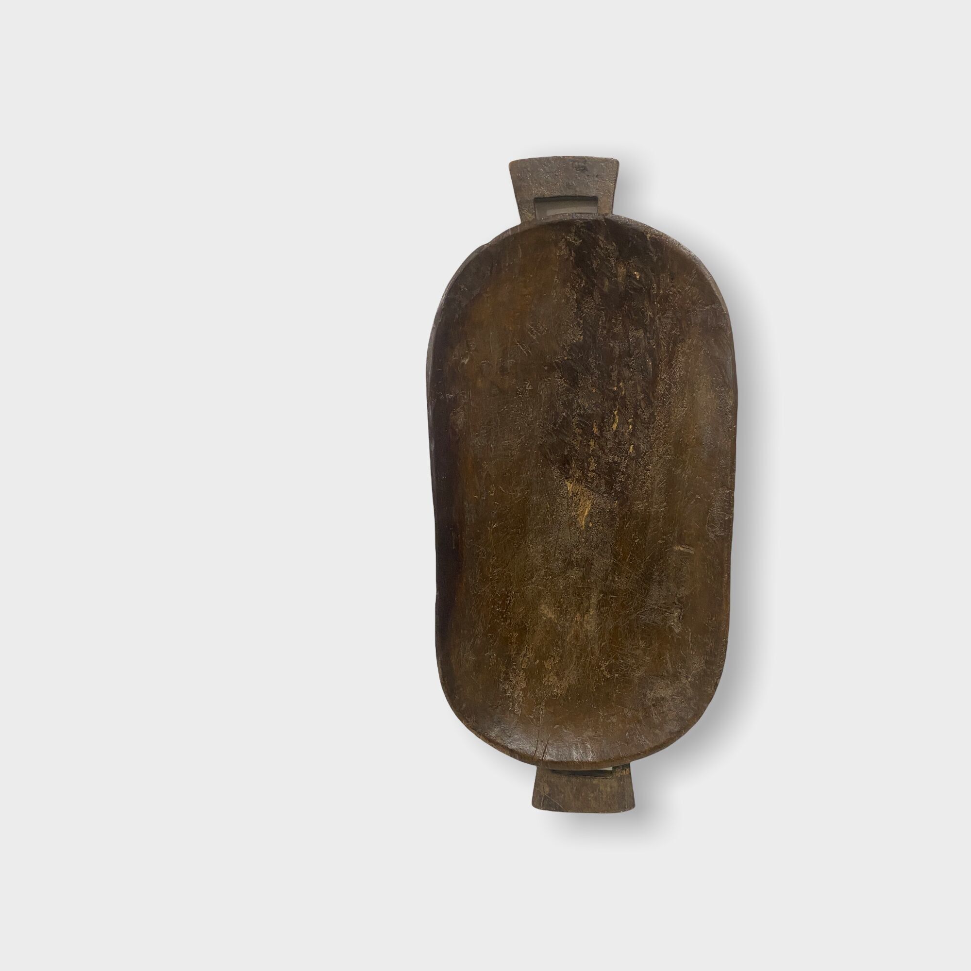 Plateau de nourriture zoulou - Sculpté à la main (43-07)