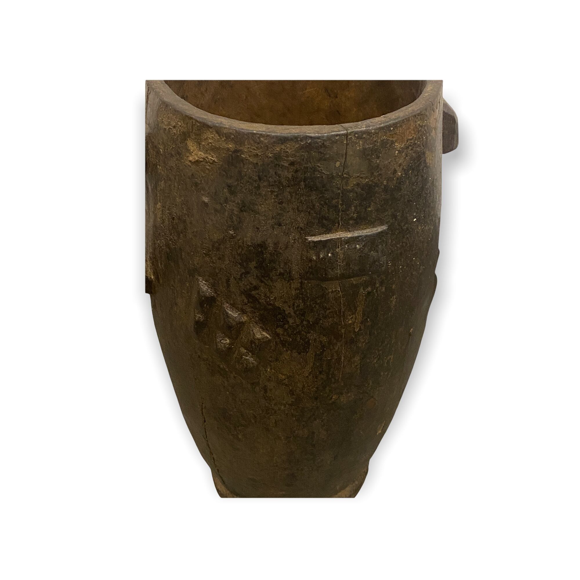 Pot à lait zoulou - sculpté à la main (02)