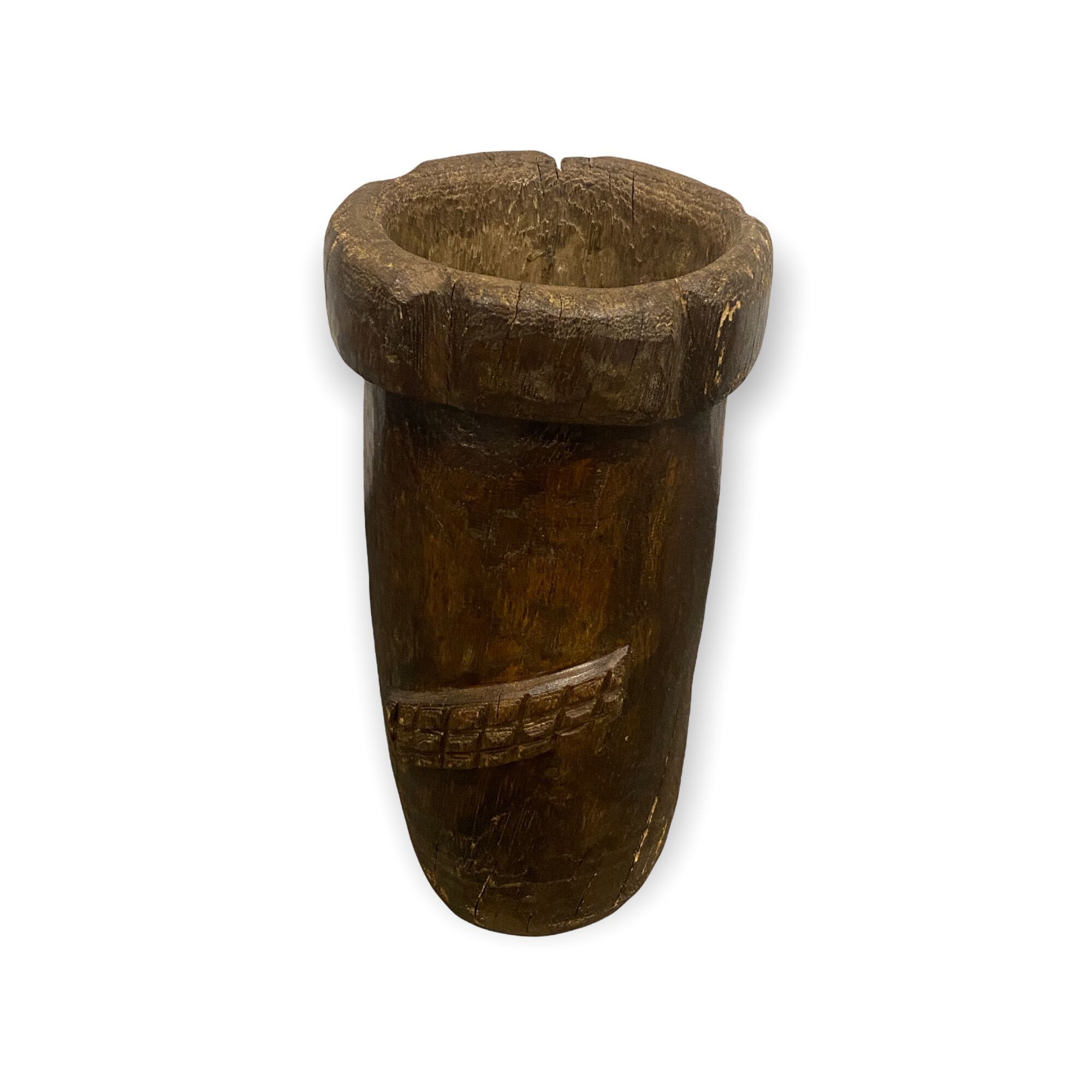 Pot à lait zoulou - sculpté à la main (10)