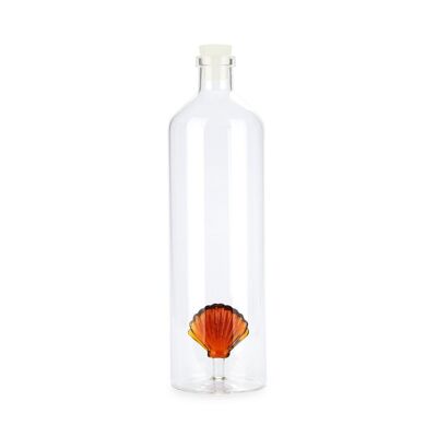 Bouteille-Bottle-Bottle-Flasche, Atlantic Shell, amber