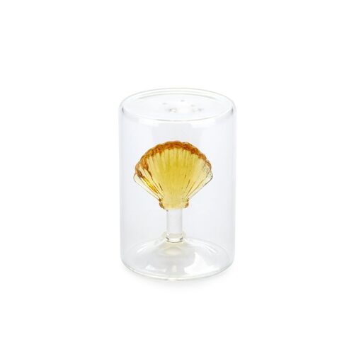 Salière - Salt shaker - Salero - Salzstreuer, Atlantic Shell, amarillo