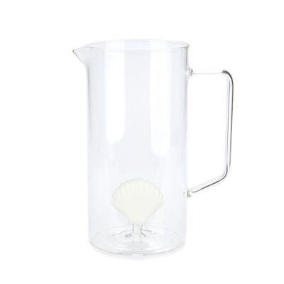 Carafe - Jar - Jug - Krug, Atlantic Shell, white