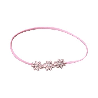 Baby headband newborn ELAS daisies pink OK 4211