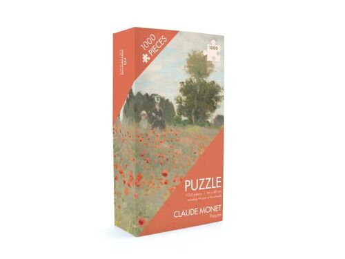 Jigsaw puzzle, 1000 pieces, Claude Monet, Field with poppies