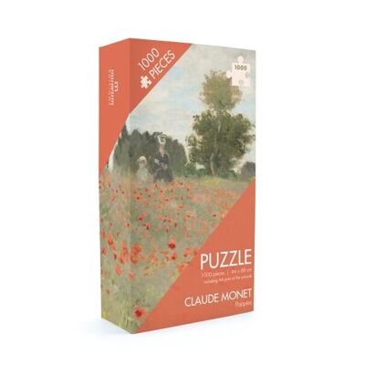 Puzzle, 1000 pezzi, Claude Monet, Campo con papaveri