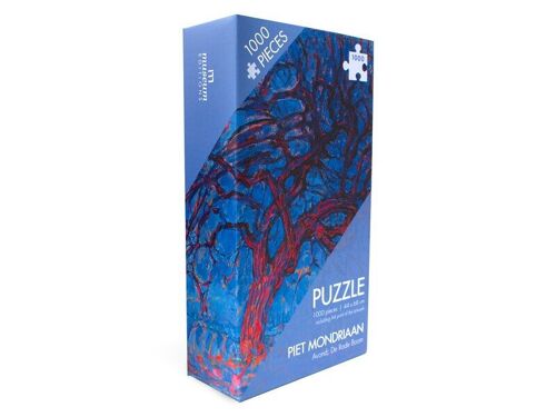 Jigsaw Puzzle, 1000 pieces, Mondriaan, Red tree