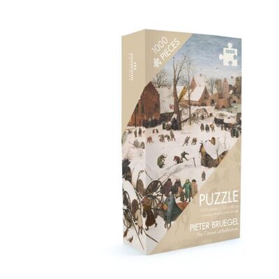 Puzzle 1000 Teile, P.Bruegel de Oude, Volkszählung von Bethlehem