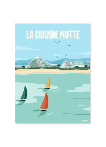 Affiche La Grande Motte | Voyage 2
