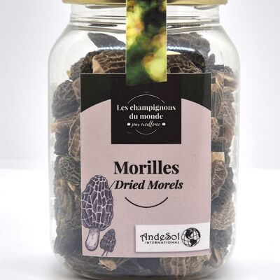 Morilles séchées spéciales SAUVAGES sans queues 50g