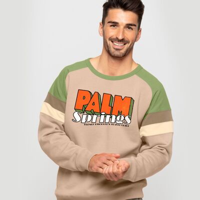 Beige limited edition French Disorder Palm Springs sweaters for men