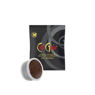 100% Arabica blend Lavazza Espresso compatible capsule pack.100 pcs