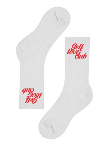 Chaussettes Rouge Self Love Club Sportive 1