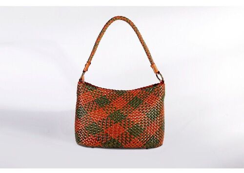 Yvian - Handwoven Genuine Leather Shoulder Baguette Bag