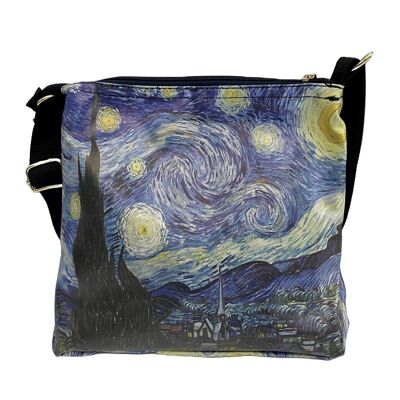 Estampado de noche estrellada de Van Gogh - Bandolera