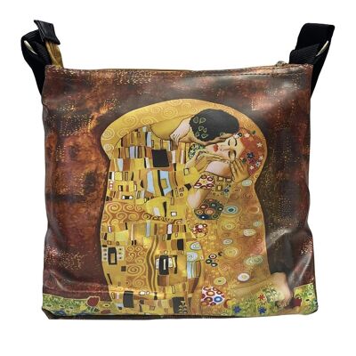 Stampa Klimt Il Bacio - Borsa a tracolla